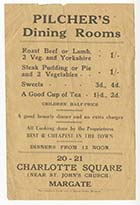 Charlotte Square No 20 Mrs Lilian Pilcher dinning rooms 1935 | Margate History